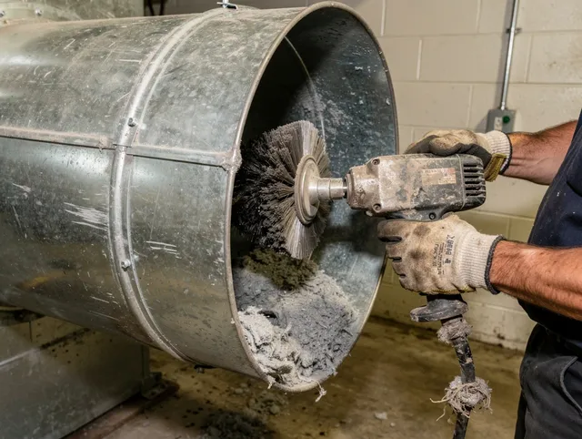 Industrial-grade dryer vent cleaning by Wilton Dryer Vent Cleaning in Wilton